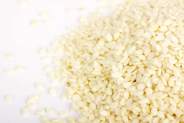 A close up on a pile of dried Sesame Seed isolated — Stock Photo, Image