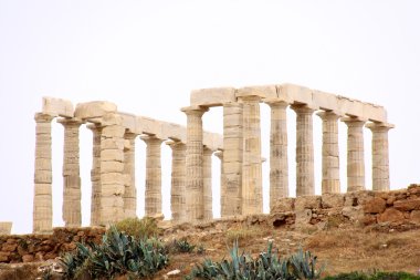 poseidon Tapınağı, Atina, Yunanistan yakınındaki cape sounion