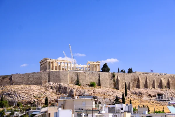 O Partenon, em Atenas Akropolis, Grécia — Fotografia de Stock