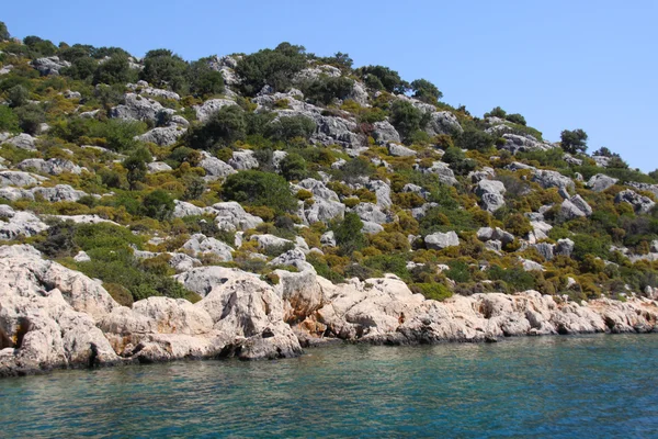 Roca y mar en Turquía —  Fotos de Stock