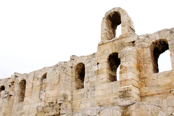 Das antike Theater des herodes atticus ist ein kleines Gebäude der antiken — Stockfoto