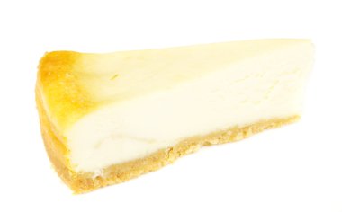 beyaz izole cheesecake