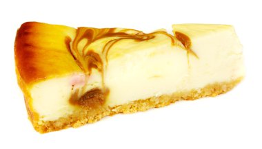 beyaz izole cheesecake