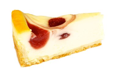 beyaz izole cheesecake