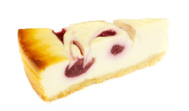 beyaz izole cheesecake