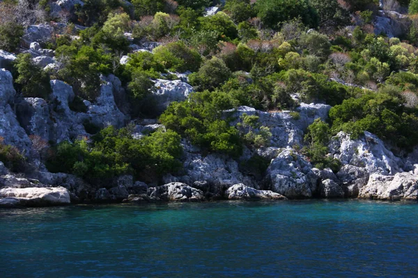 Morze i skały inturkey — Zdjęcie stockowe