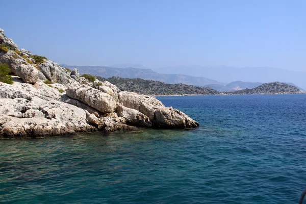 Rock and sea in Turkey — Stock Photo, Image