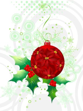 Abstract christmas vector illustration clipart