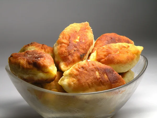 stock image Pies with fresh cabbage