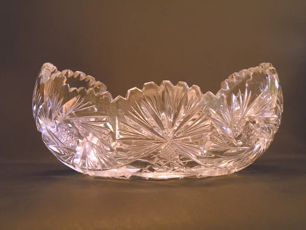 stock image Crystal vase, salad bowl