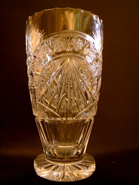 Bicchiere di vino di cristallo per rinfreschi — Foto Stock