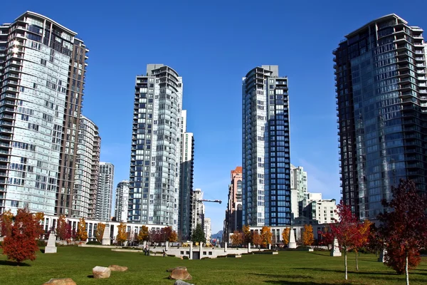 O edifício moderno.Vancouver Canadá — Fotografia de Stock