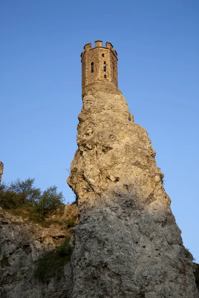 Ruiny zamek Devin - w Bratysławie. — Zdjęcie stockowe