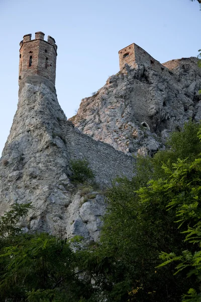 Devin castle ruins - by Bratislava. — Stock Photo, Image