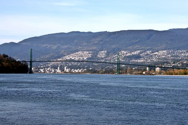 Lions Gate Bridge em Vancouver.Canadá — Fotografia de Stock