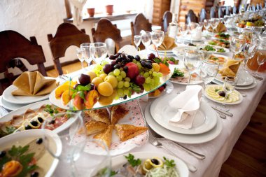 Banquet table clipart