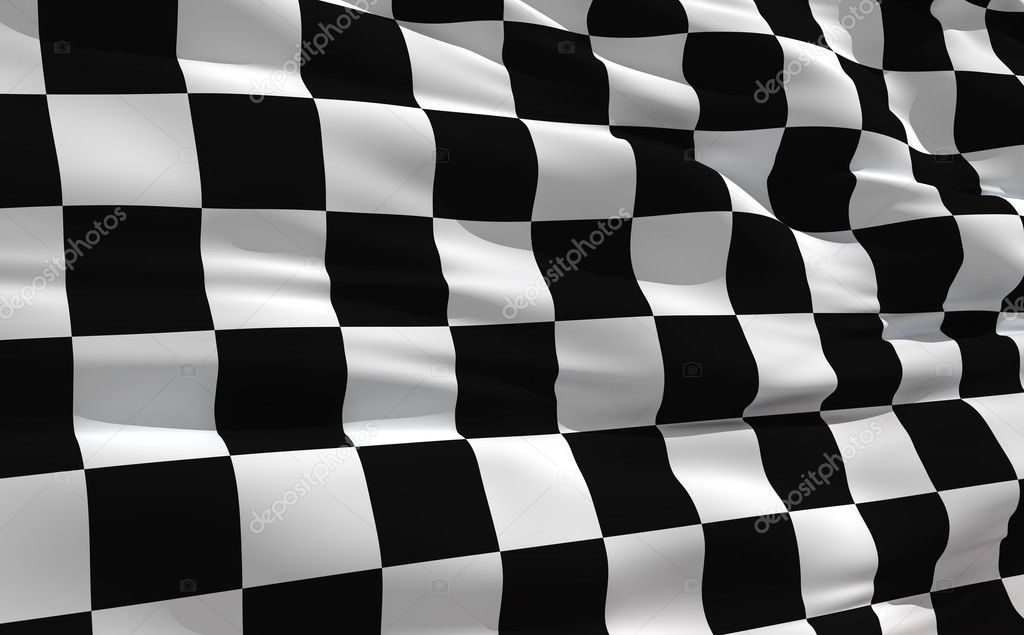 Waving checkered flag — Stock Photo © fckncg #2914747