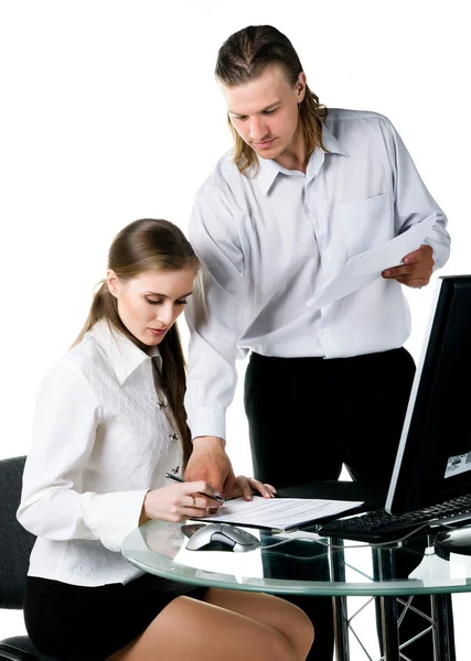 Two business working — Stock Photo, Image