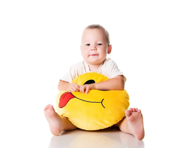 Little boy with the smiley — Stock Photo, Image