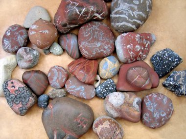 Colorful pebbles