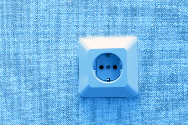 Electric socket on wall — Stock Photo, Image