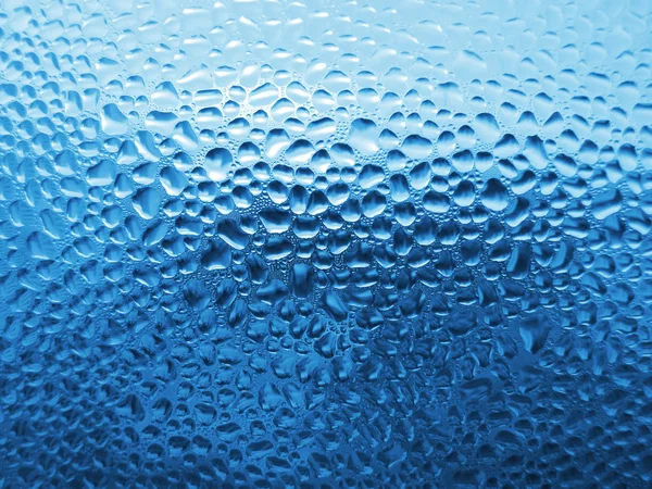 Gotas de agua natural sobre vidrio —  Fotos de Stock