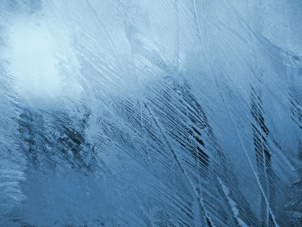 Padrão natural gelado azul — Fotografia de Stock