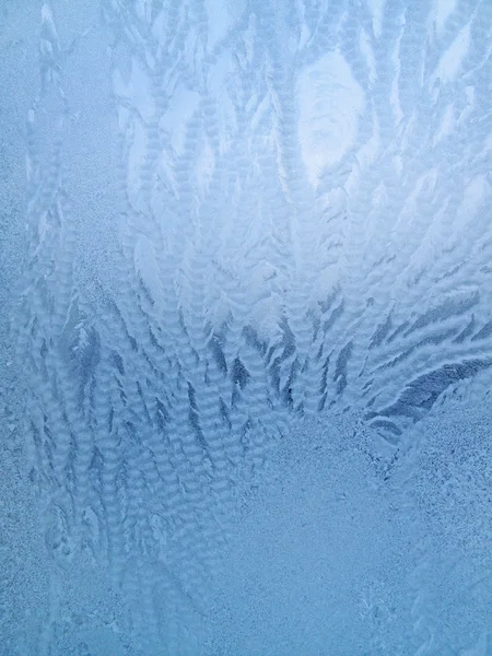 Frost auf der Fensterscheibe — Stockfoto