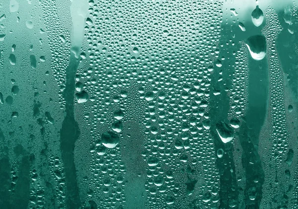 Waterdruppels op glas — Stockfoto