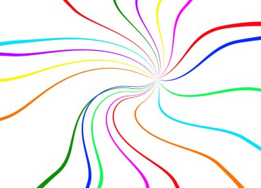 Abstract color lines clipart