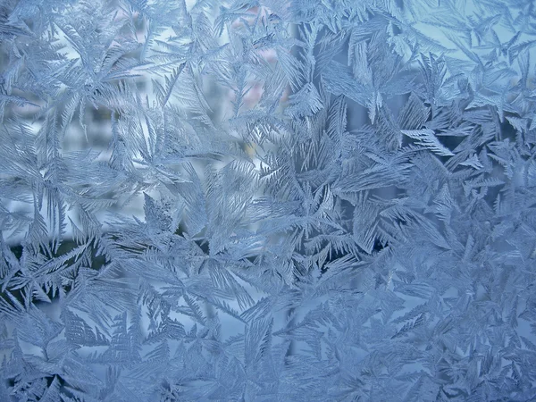 Frostiges Fenster — Stockfoto
