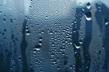Water drops on glass clipart