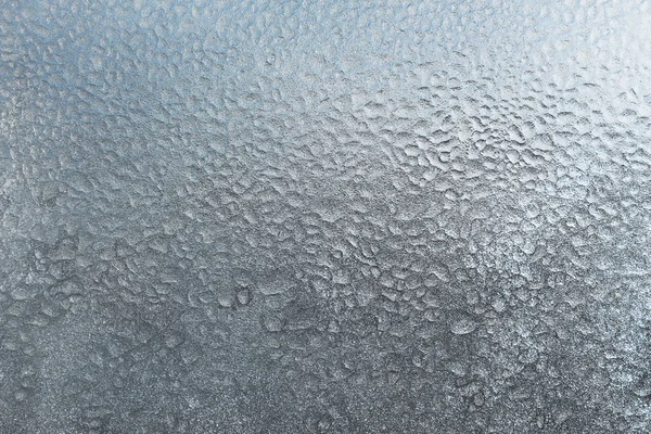 Gotas de água congeladas em vidro — Fotografia de Stock