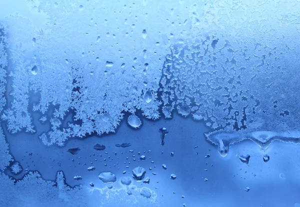 Eis und Wassertropfen Textur — Stockfoto