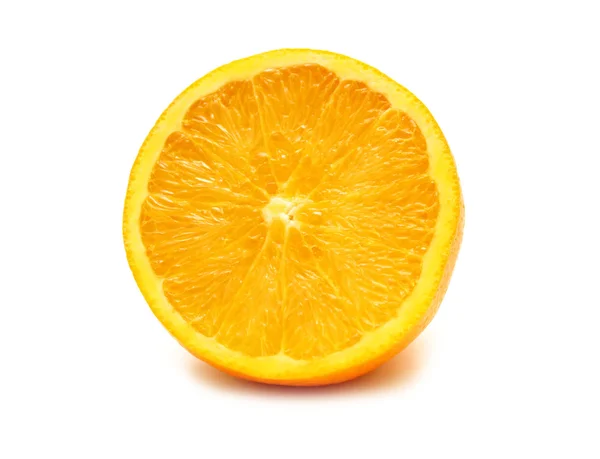 Juicy orange on white — Stock Photo, Image