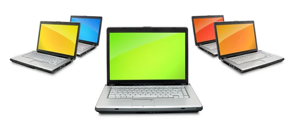 Laptops abertos — Fotografia de Stock
