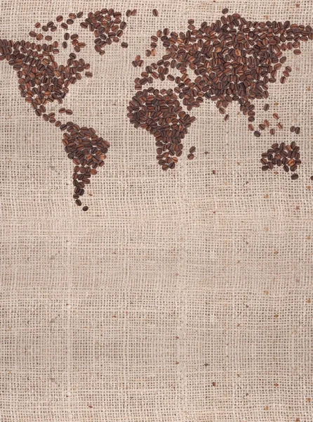 stock image Coffee map