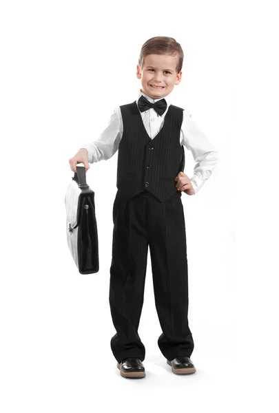 Αγόρι σε ένα κοστούμι — Φωτογραφία Αρχείου