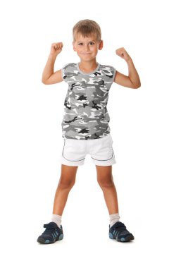 Boy on a white background. clipart