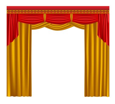 Curtain. clipart