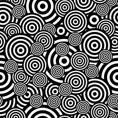 Round seamless pattern. clipart