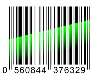 Barcode scaning. clipart