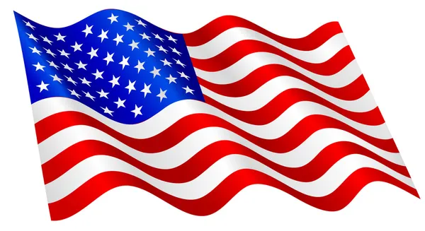 Flaga amerykańska. — Wektor stockowy