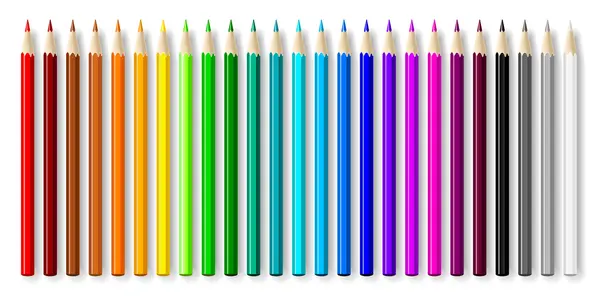 Set crayons . — Image vectorielle