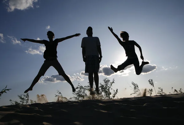 Jump for joy — Stock Photo, Image