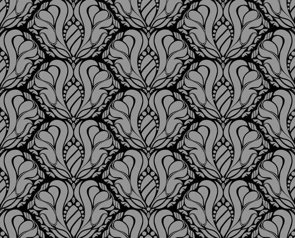 Ornement floral sans couture — Image vectorielle