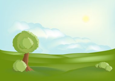 Serenity landscape clipart