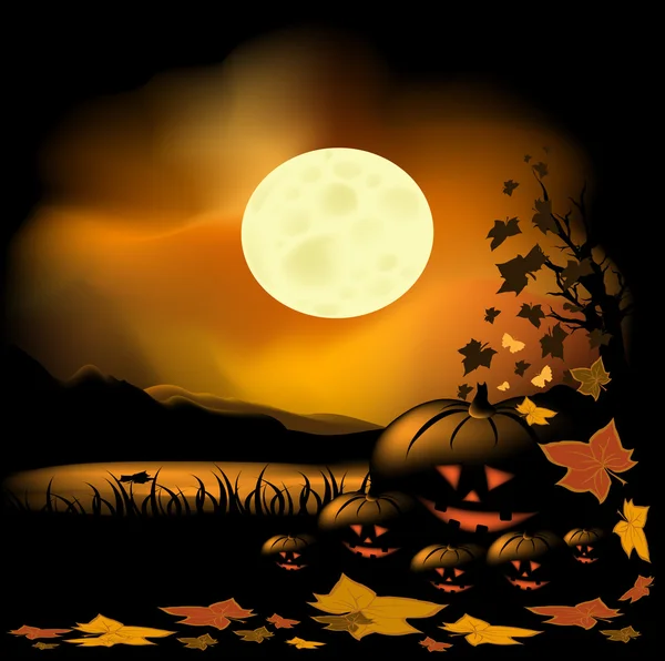 Halloween achtergrond — Stockvector