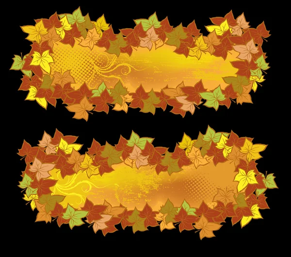 Bannières beauté automne — Image vectorielle