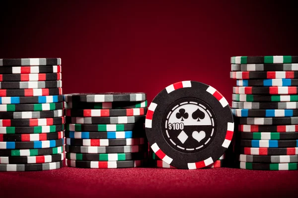 Casino kumar fişleri — Stok fotoğraf